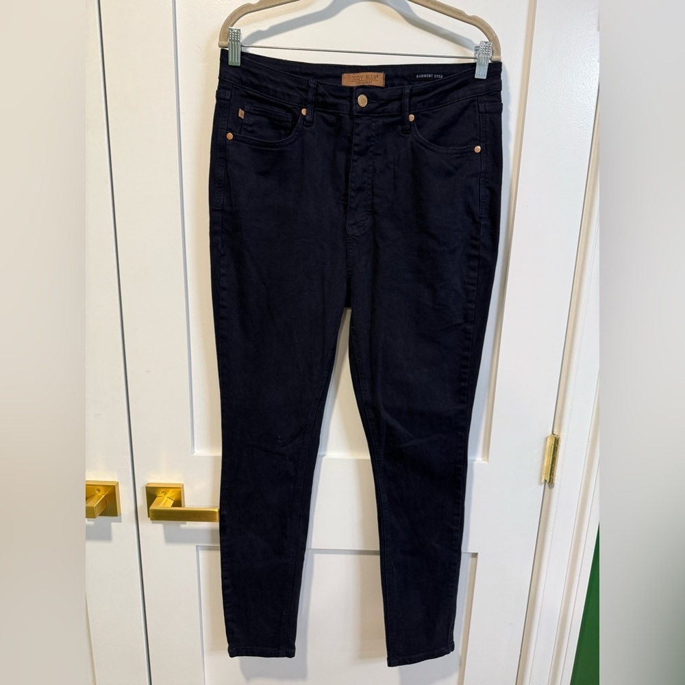 Judy Blue Women’s Navy Garment Dyed Skinny Jeans - Size 15/32